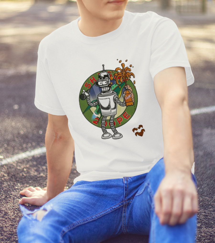Shaggy Show Bender 2 Dope Futurama Fudge Robot T-Shirt