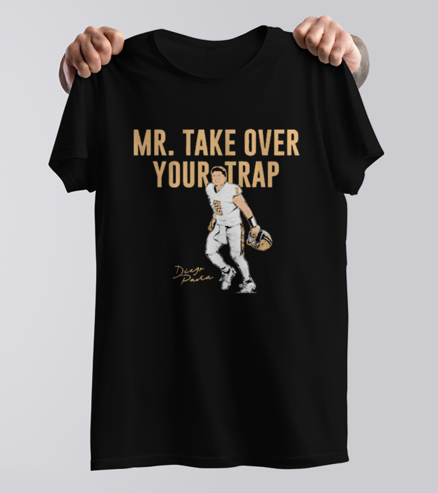 Vanderbilt Commodores Football Diego Pavia Mr. Take Over Your Trap T-Shirt