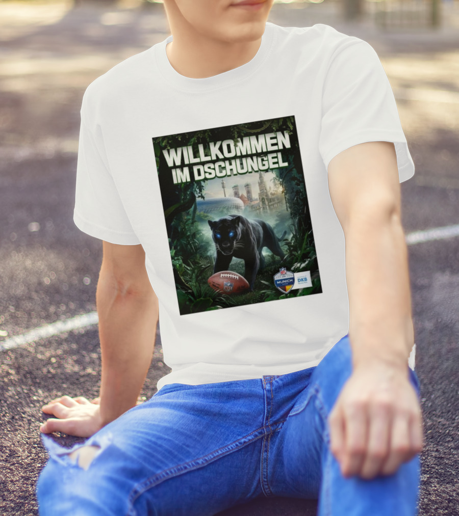 Willkommen Im Dschungel NFL München The Panthers Are Coming T-Shirt