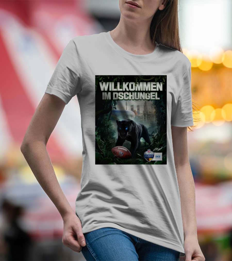 Willkommen Im Dschungel NFL München The Panthers Are Coming T-Shirt