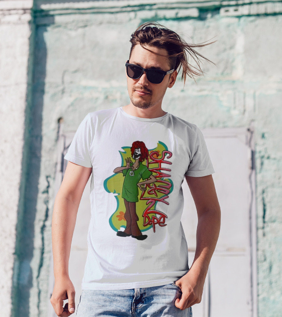 Shaggy 2 Dope Cartoon Character With Green T-Shirt