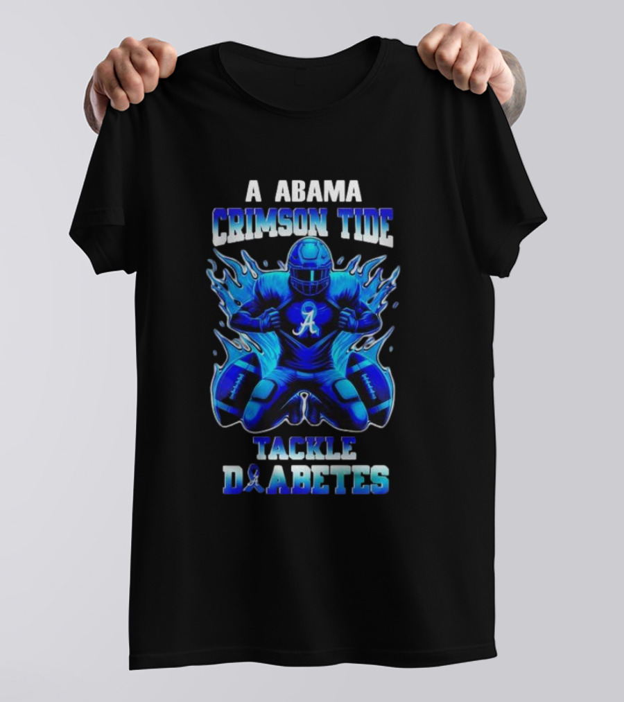 Alabama Crimson Tide Tackle Diabetes Awareness Month November T-Shirt