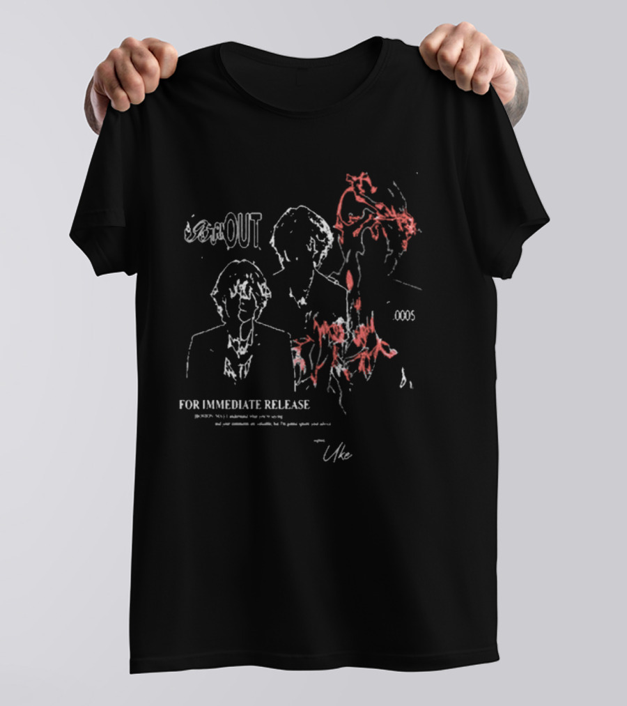 Boywithuke OUT Burnout For Immediate Release 0.005 Uke T-Shirt