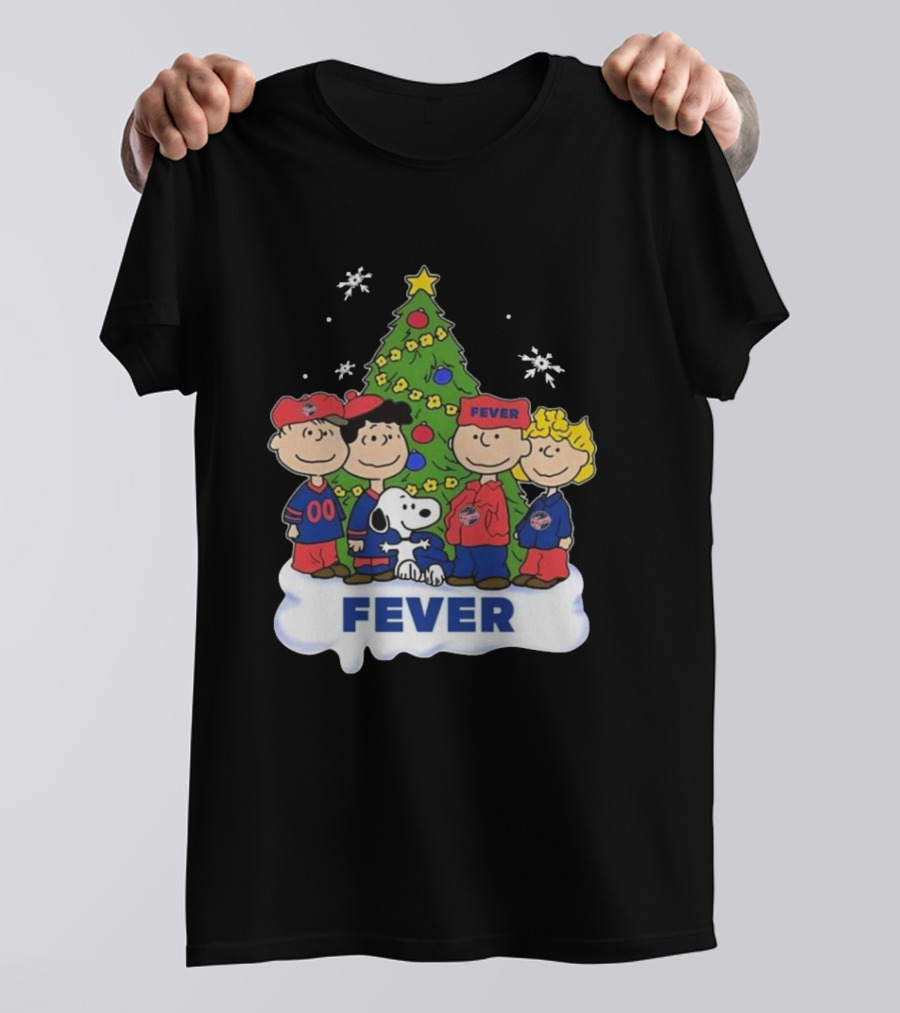 Indiana Fever Snoopy Peanuts Christmas T-Shirt