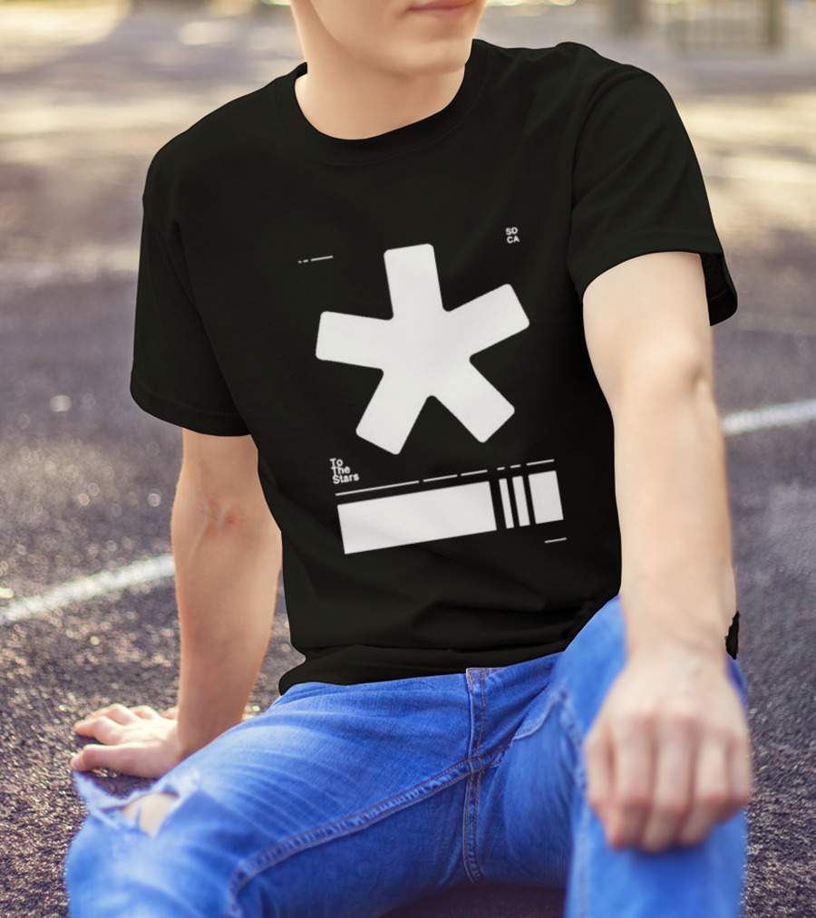 To The Stars Asterisk SOCA Barcode T-Shirt