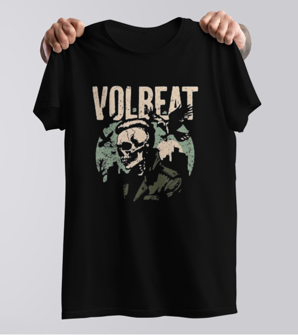 VOLBEAT Sixteen Dollars Skull With Bird T-Shirt