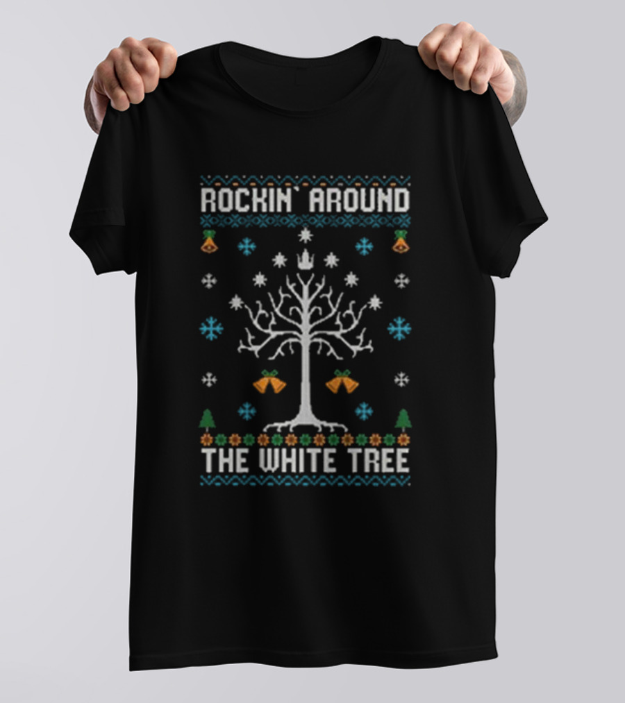 Rockin’ Around The White Tree Christmas T-Shirt