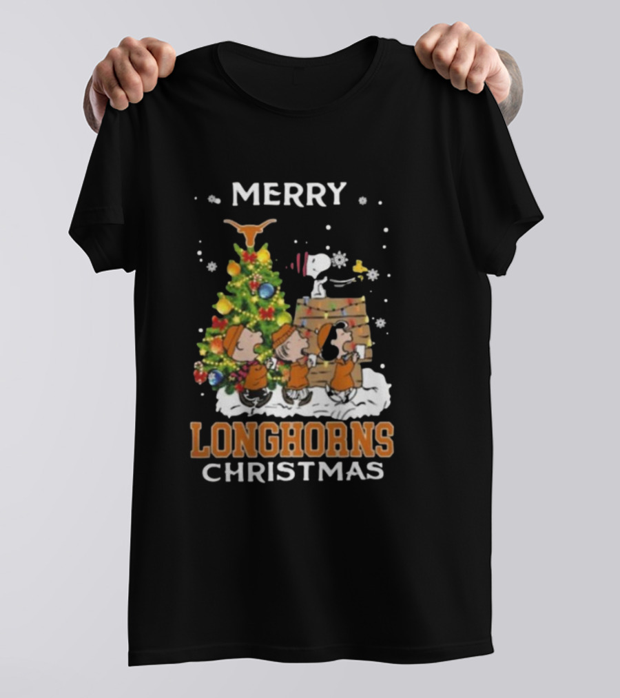 Texas Longhorns Snoopy Christmas T-Shirt