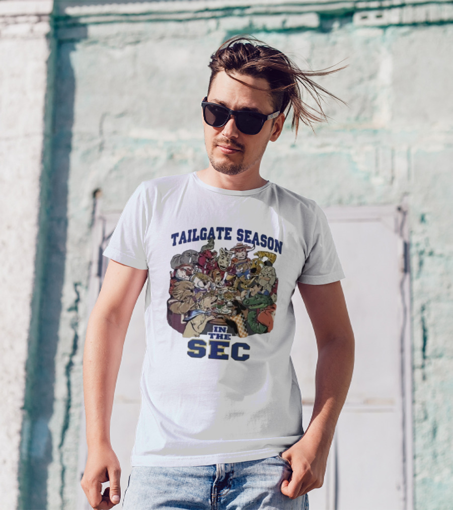 Tailgate Season In The SEC Mascot Gathering T-Shirt