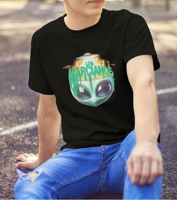 Los Marcianos Alien Head Universal Music Merch T-Shirt