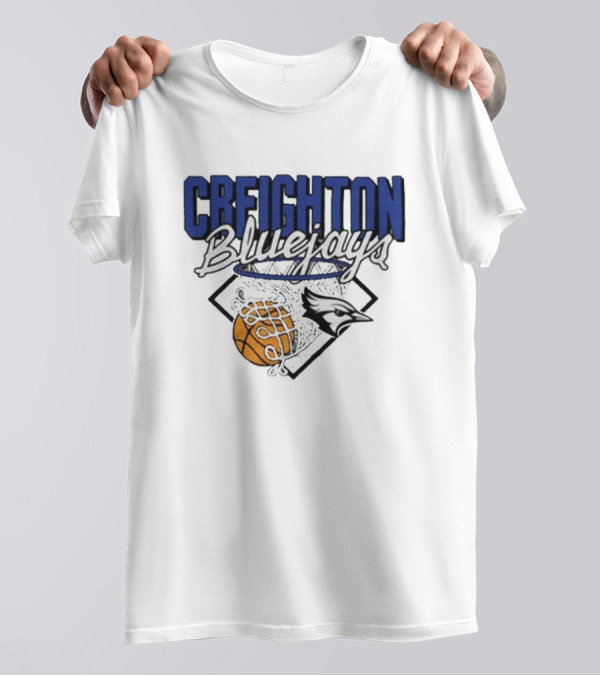 Creighton Bluejays Basketball Nothing But Net T-Shirt