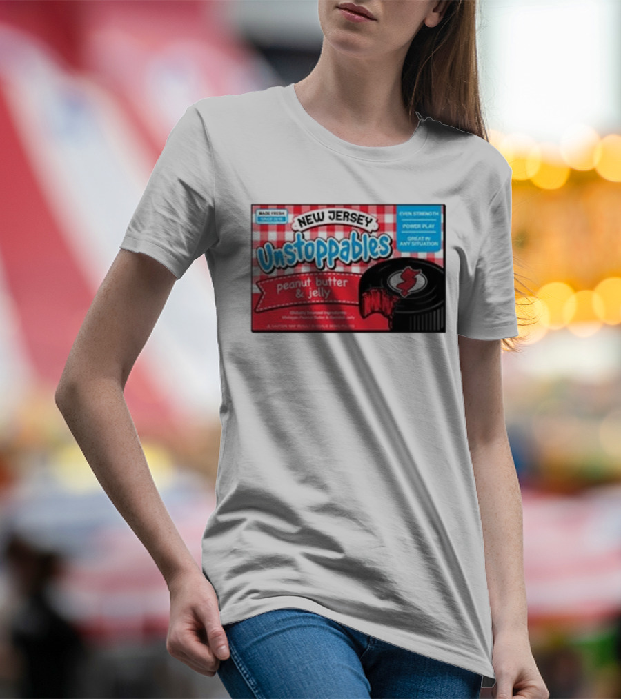 New Jersey Unstoppables Peanut Butter And Jelly Even Strength Power Play T-Shirt