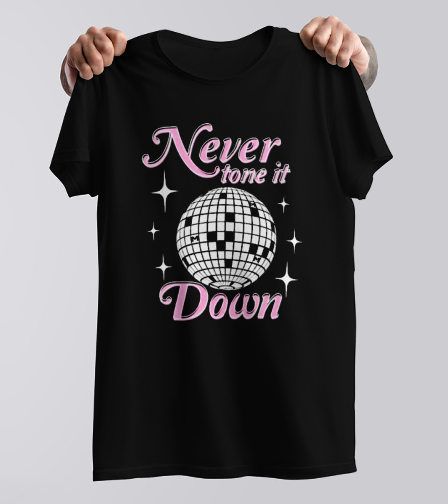 Never Tone It Down Disco Ball Sparkle Ilona Maher T-Shirt