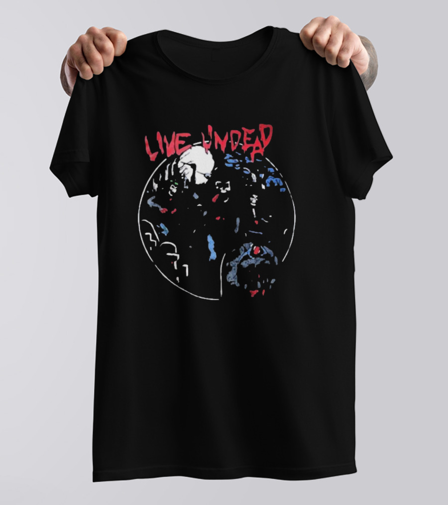 Live Undead Slayer 87 Stonewash Retro Vintage T-Shirt