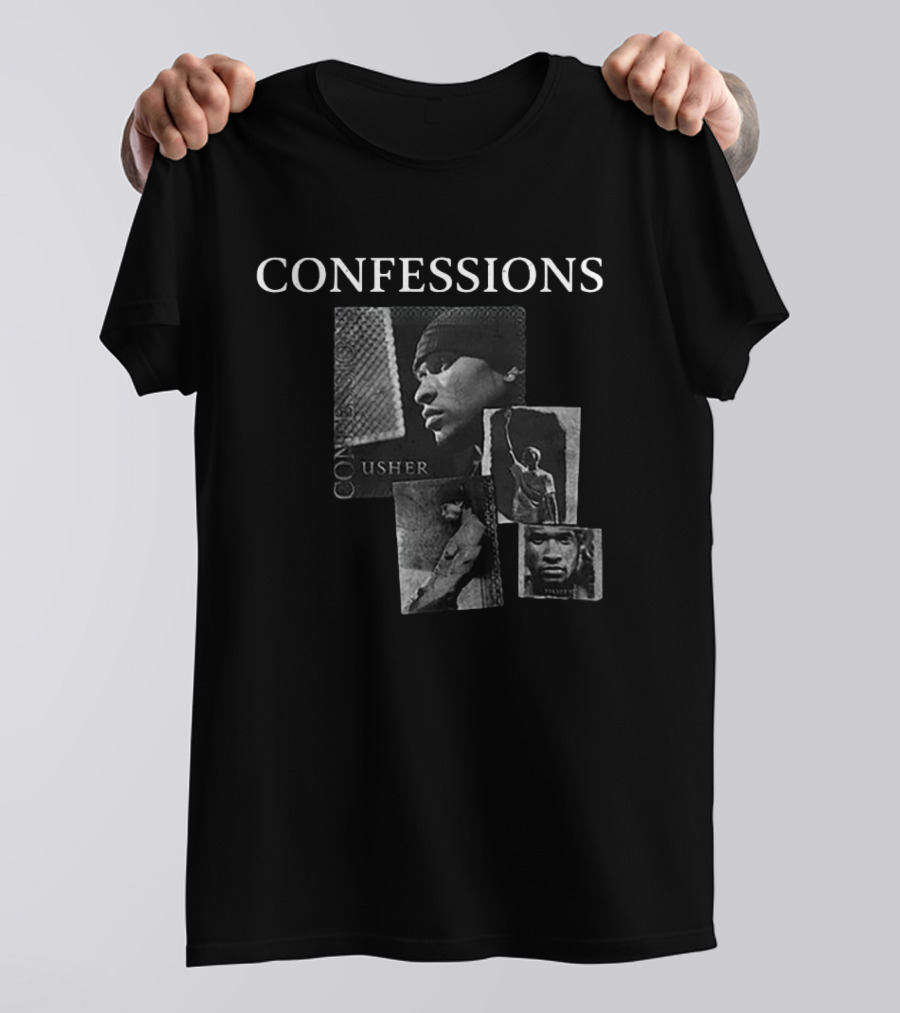 Usher Confessions Album Art With Raymond Iv Portraits T-Shirt