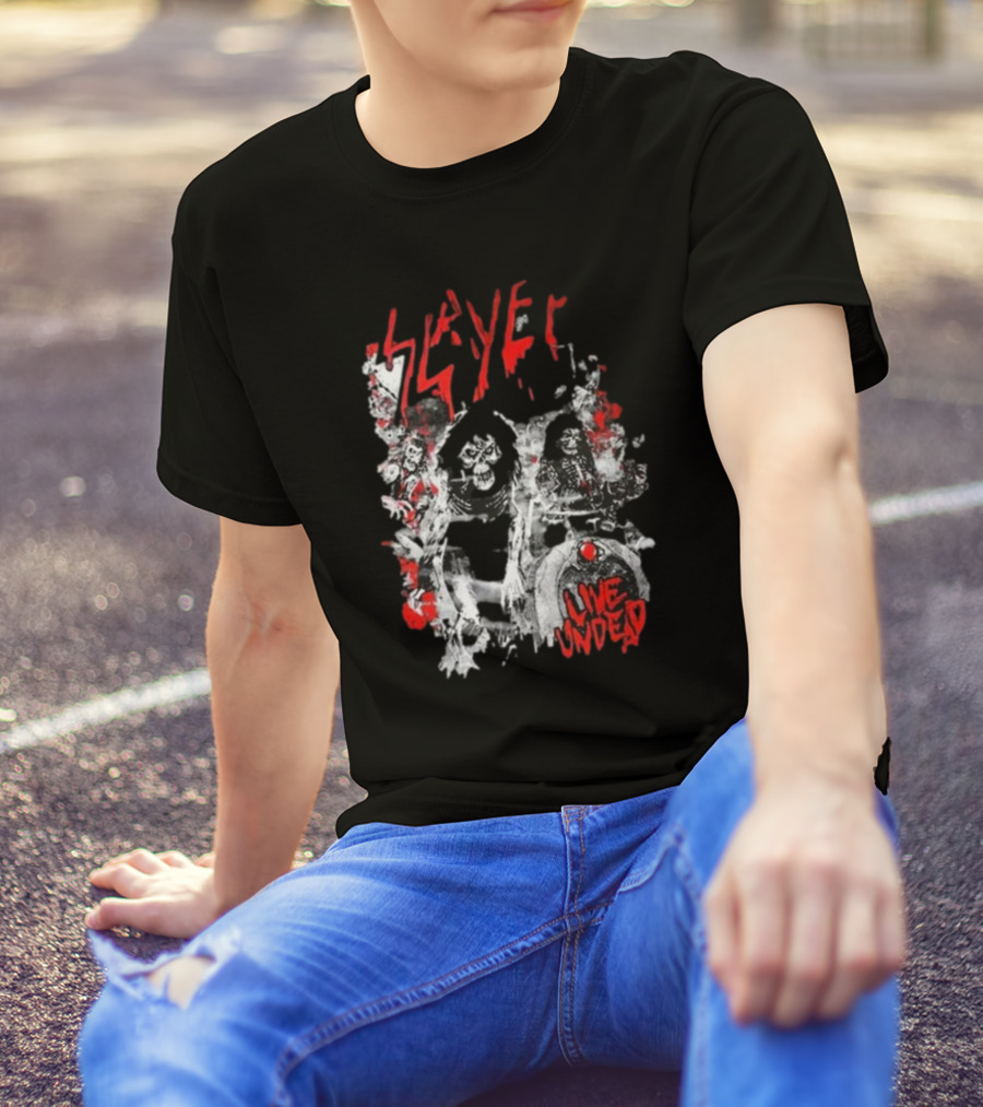 Slayer Live Undead Ghostly Concert Scene T-Shirt