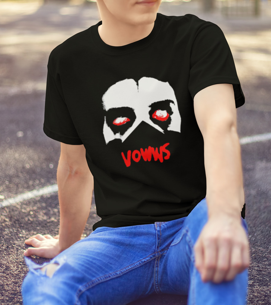 Vowwsband Vowws Hollow Face Red Eyes T-Shirt