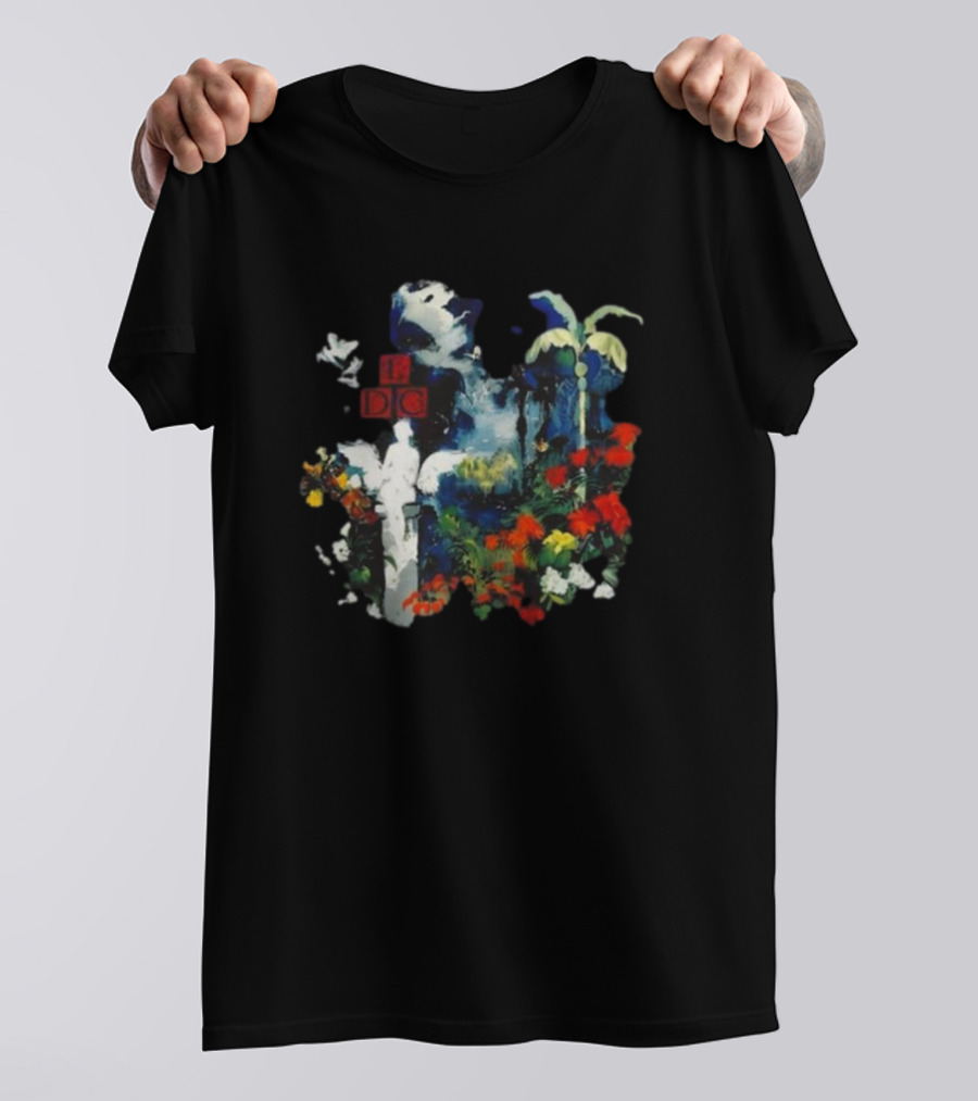 Tedua Oasis Tropical Fantasy With Lush Flowers And Palm Trees T-Shirt