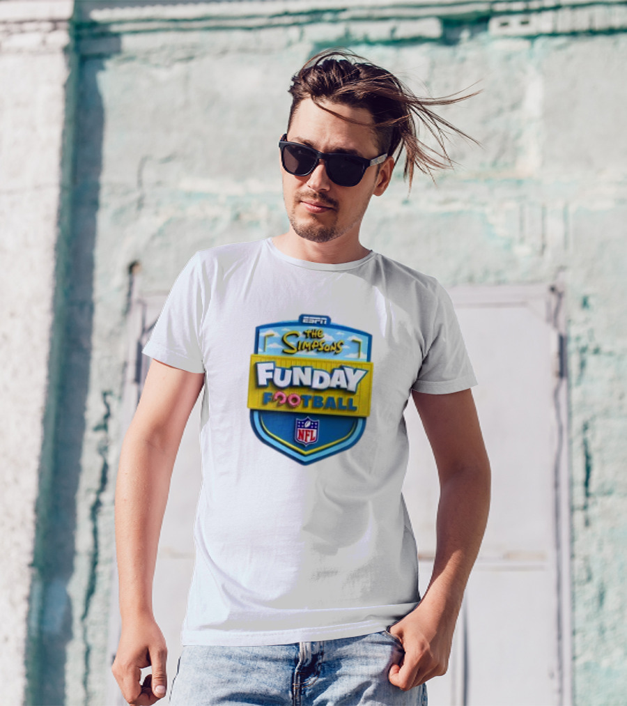 ESPN The Simpsons Funday Football NFL T-Shirt