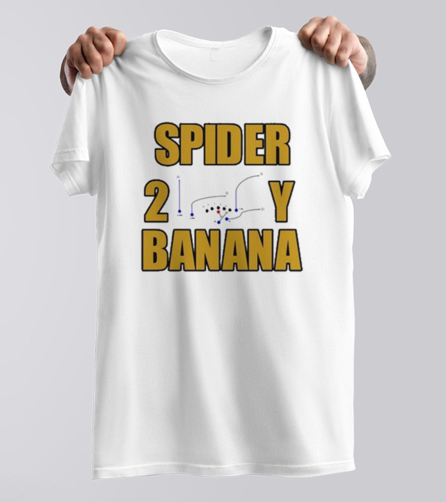 Spider 2Y Banana Football Play Diagram Jon Gruden T-Shirt