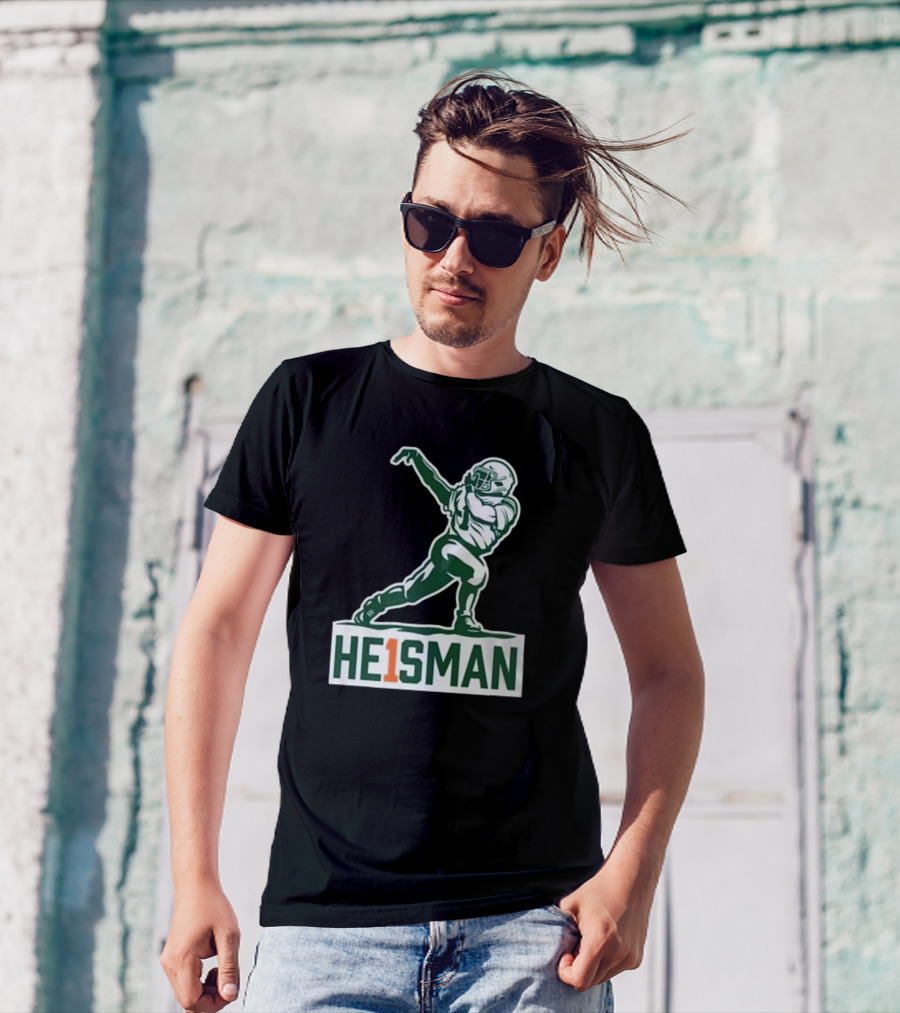 HE1SMAN Football Pose With Jersey Number One T-Shirt