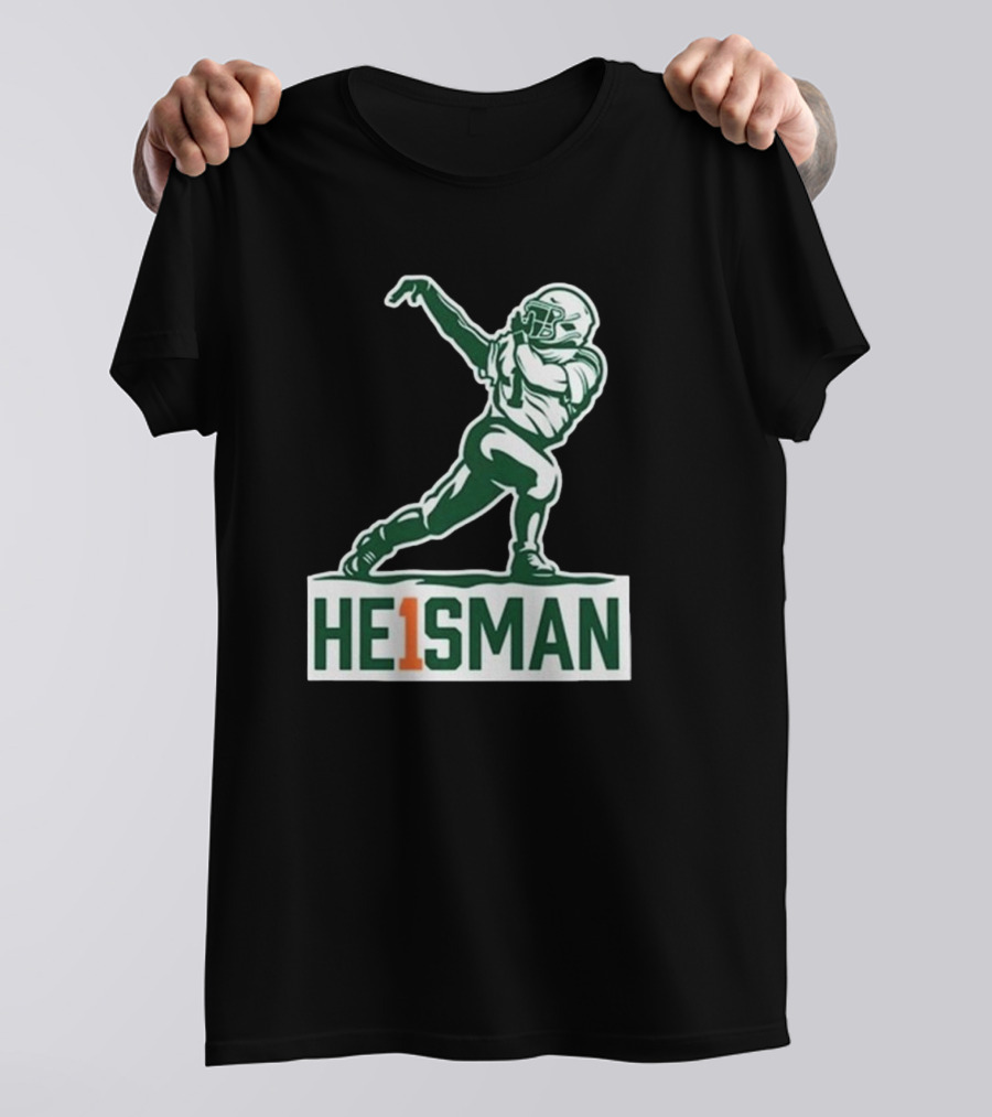 HE1SMAN Football Pose With Jersey Number One T-Shirt