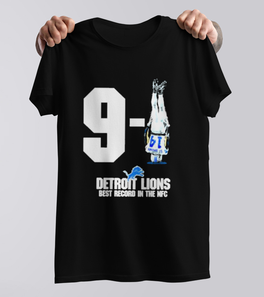 Onepride 9 1 Detroit Lions Best Record In The NFC T-Shirt