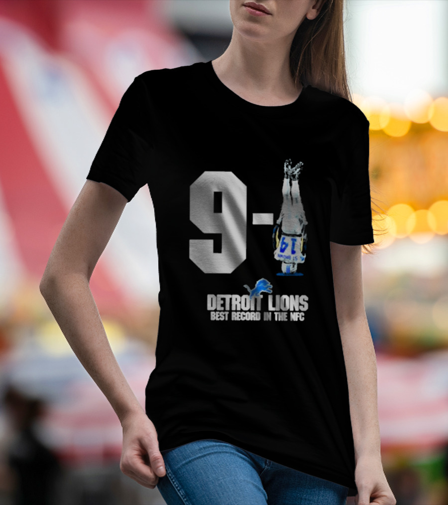Onepride 9 1 Detroit Lions Best Record In The NFC T-Shirt
