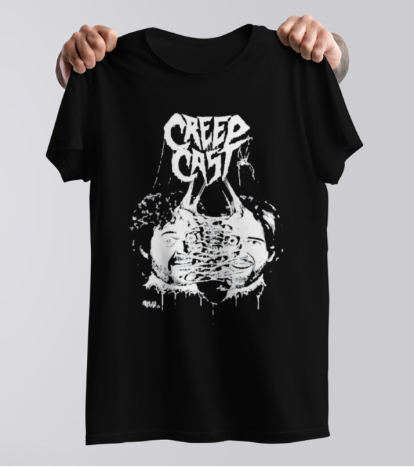 Papa Meat Creep Cast Horror Podcast Faces T-Shirt
