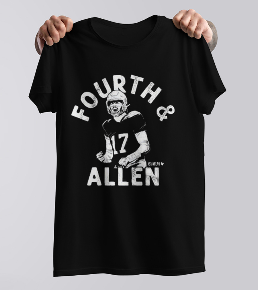 Josh Allen Fourth And Allen NFL Buffalo Bills Number 17 T-Shirt