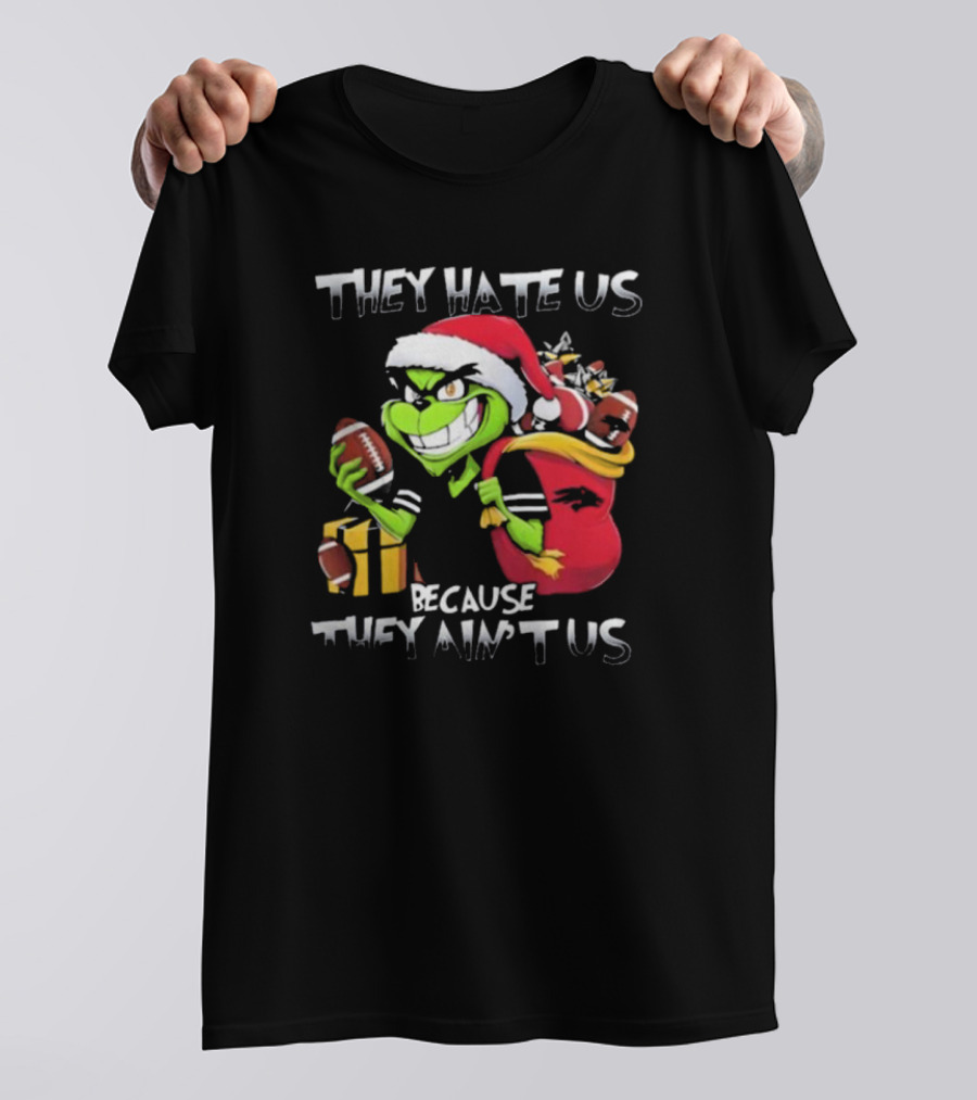 They Hate Us Because They Ain’t Us Grinch Nevada Wolf Pack Christmas Football T-Shirt