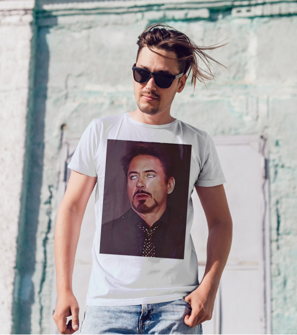 The RDJ Eye Roll Meme Face T-Shirt