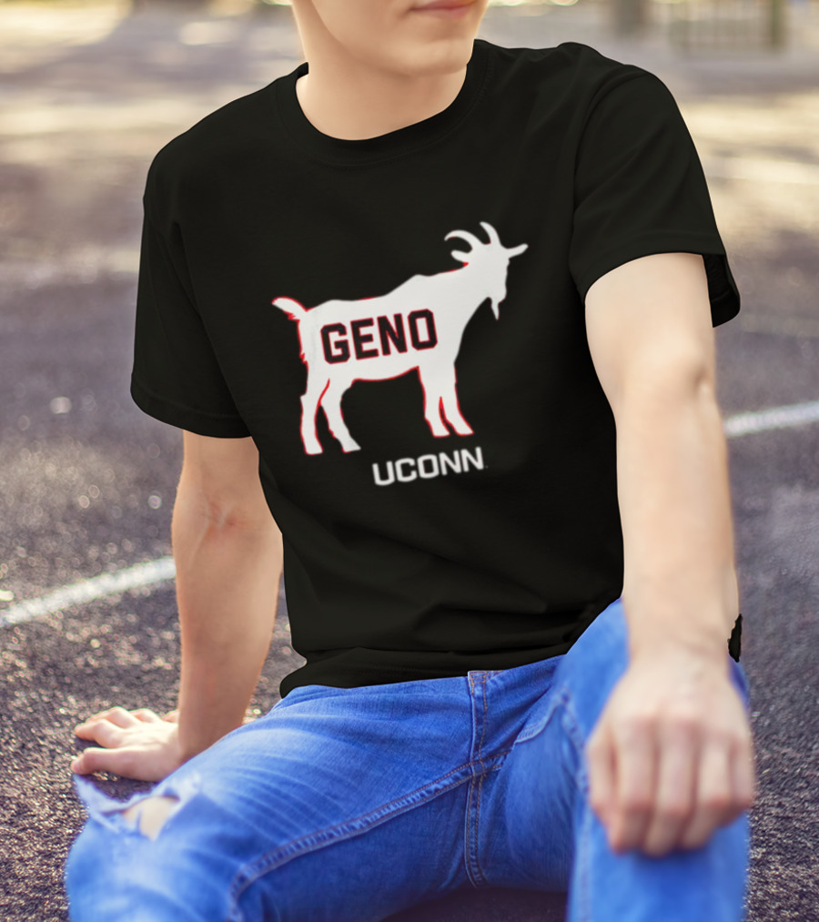 UConn Huskies Geno Basketball GOAT T-Shirt