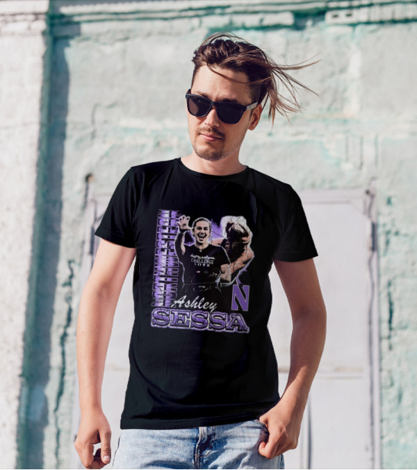 Ashley Sessa Northwestern Challenge 90s Retro Signature N T-Shirt