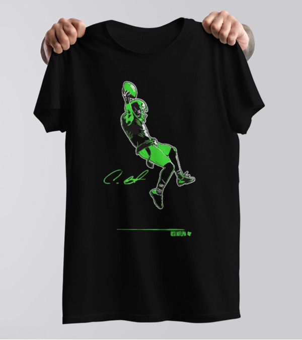 Coby Bryant Legendary Celebration Seattle Seahawks NFLPA Signature NFL Football T-Shirt
