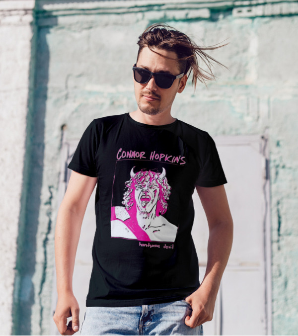 Connor Hopkins Handsome Devil Pink Horned T-Shirt