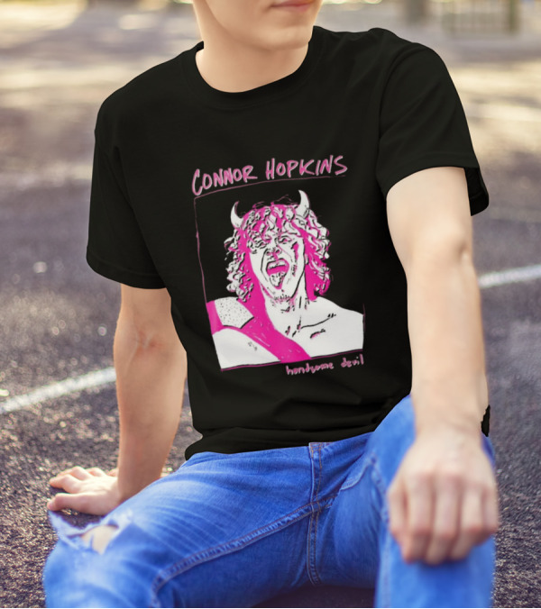 Connor Hopkins Handsome Devil Pink Horned T-Shirt