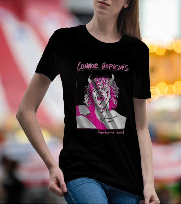 Connor Hopkins Handsome Devil Pink Horned T-Shirt
