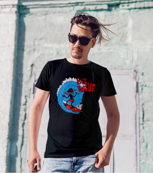 Lil Darkie Big Wave Surfing Vintage T-Shirt