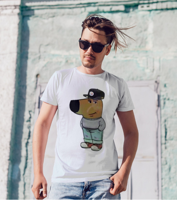 Pittsburgh Steelers NFL Chill Guy Dog Cartoon T-Shirt