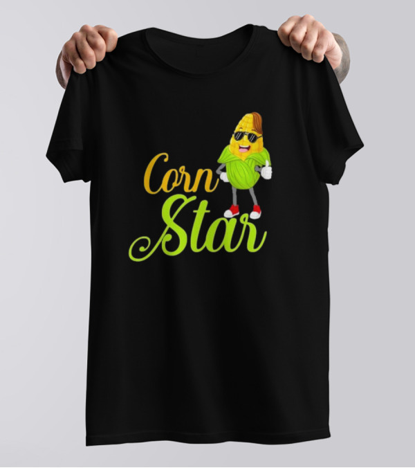 Corn Star Barnyard Harvest Rancher Farming Barn Cattle T-Shirt