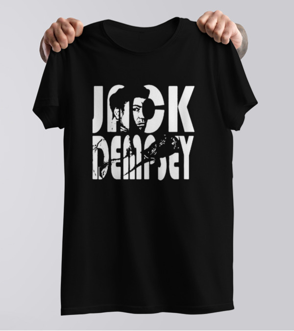 Jack Dempsey White Text Professional Boxing T-Shirt