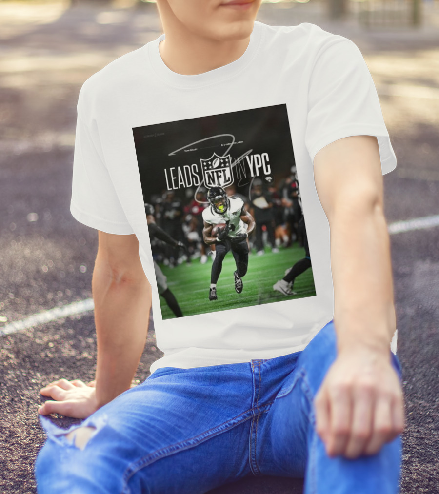 Tank Bigsby Jacksonville Jaguars NFL Leads YPC Signature Football Action T-Shirt