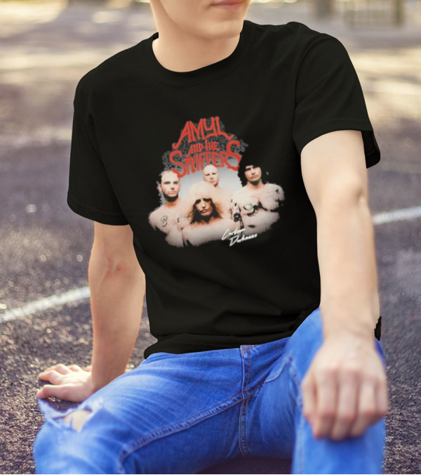 Amyl And The Sniffers Band Comfort To Me Logo Photo T-Shirt