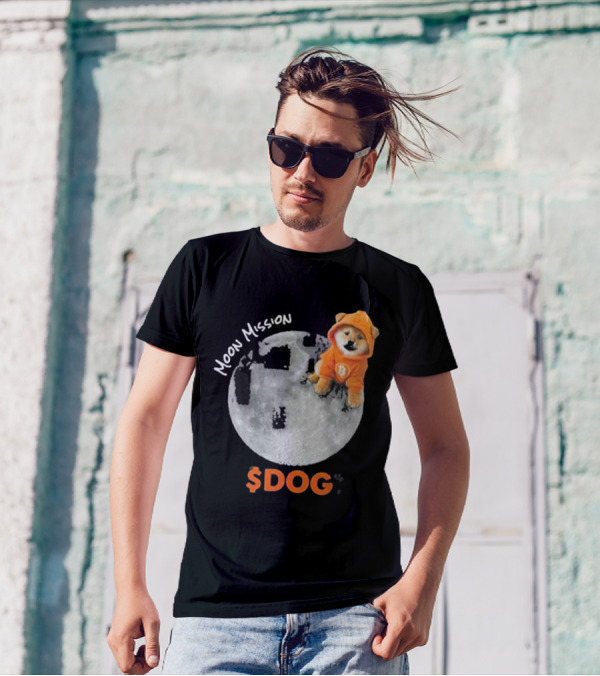 Moon Mission $DOG Dogecoin Bitcoin Shiba Inu T-Shirt