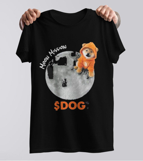 Moon Mission $DOG Dogecoin Bitcoin Shiba Inu T-Shirt