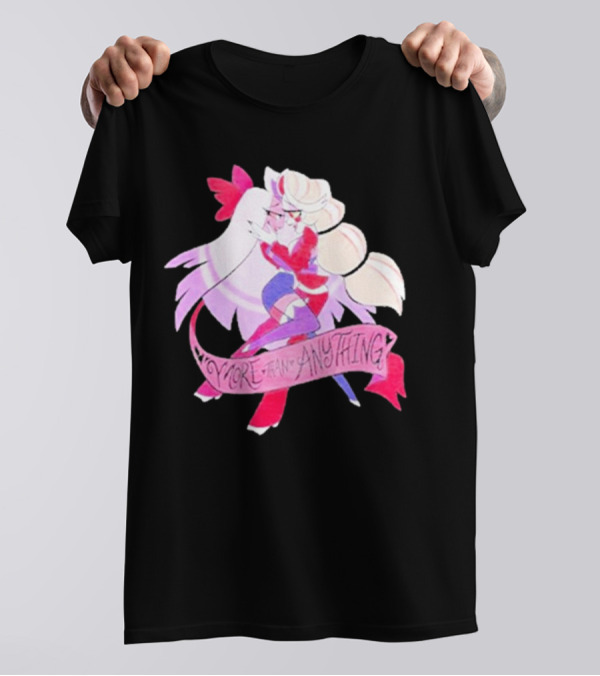 Hazbin Hotel Charlie And Vaggie Embrace More Than Anything T-Shirt