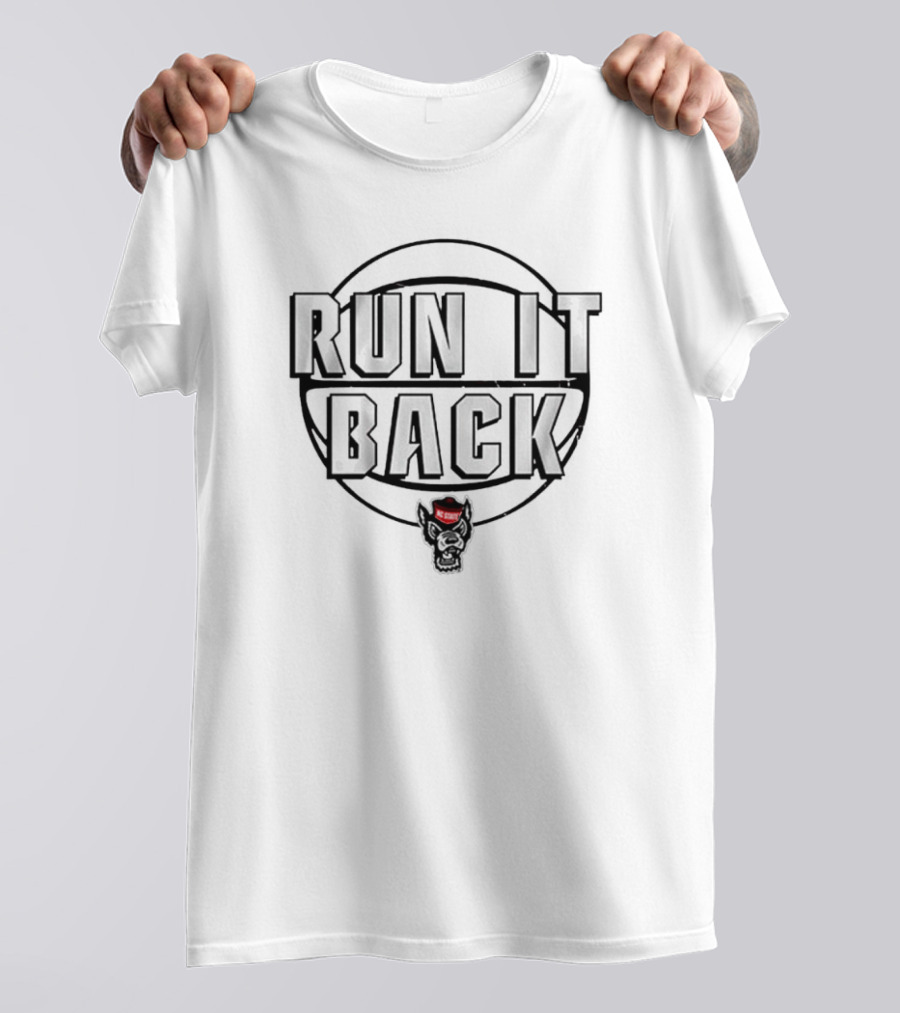 NC State Wolfpack Basketball Run It Back Wolf T-Shirt