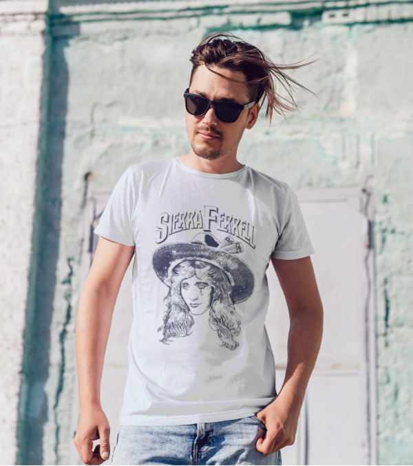 Sierra Ferrell Floating Head With Hat And Long Hair T-Shirt