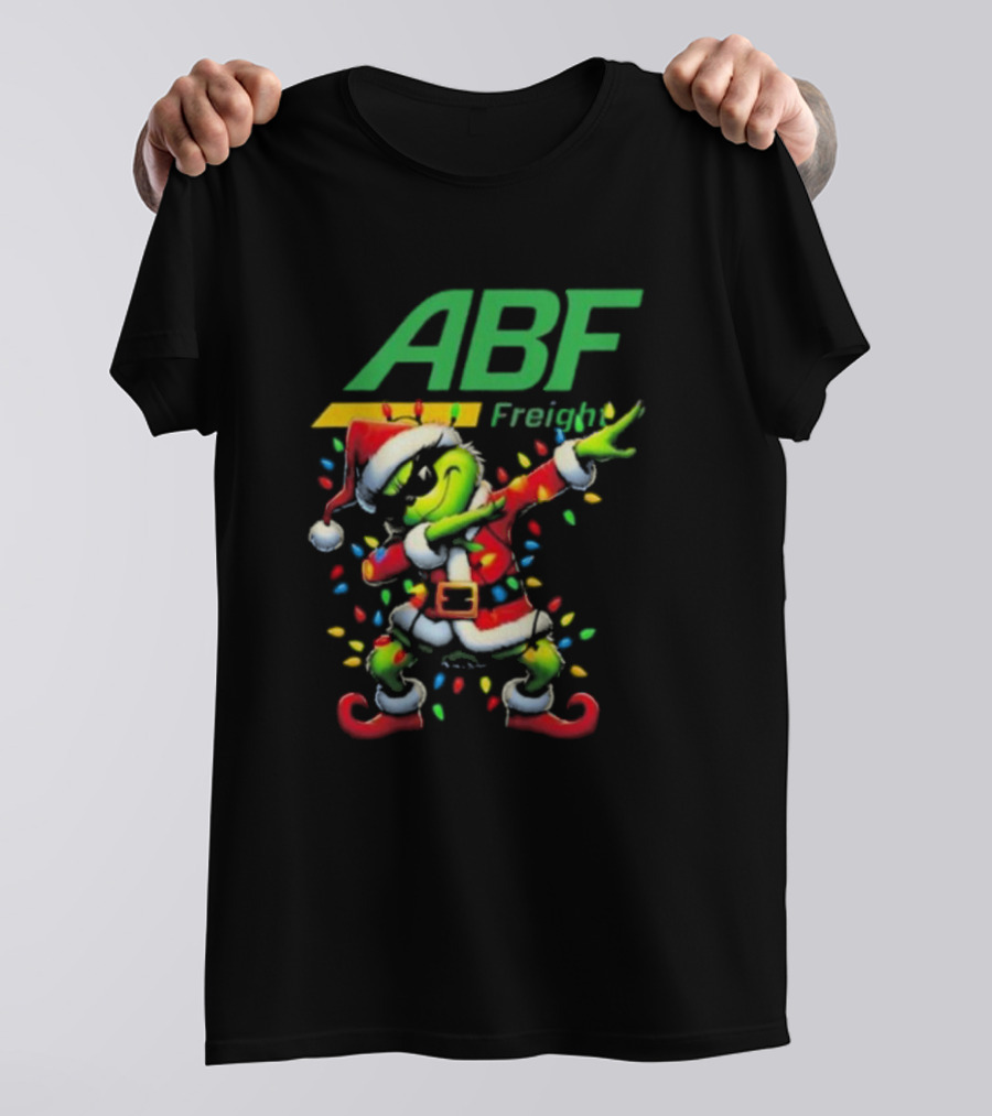 ABF Freight Santa Grinch Dabbing Merry Christmas T-Shirt